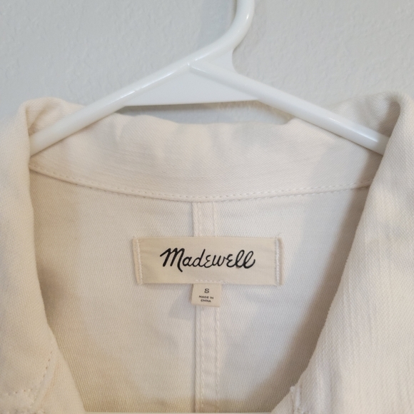 Madewell Drakefield Shirt-Jacket in Ecru - Picture 3 of 10
